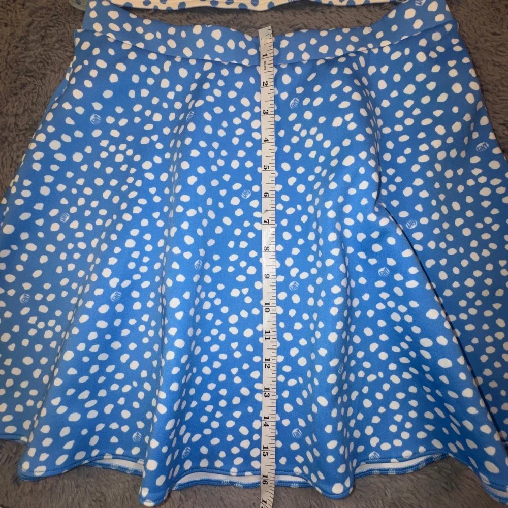 Lilly Pulitzer Girls 14 XL Thelma Set Polka Two Piece‎ Set Blue Skirt Top Dress